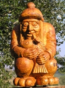 Dvorský rybník - detail vodníka